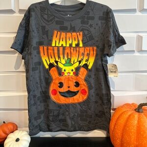 Unisex Pokémon Halloween Short Sleeve Graphic T-Shirt - Gray S NWT